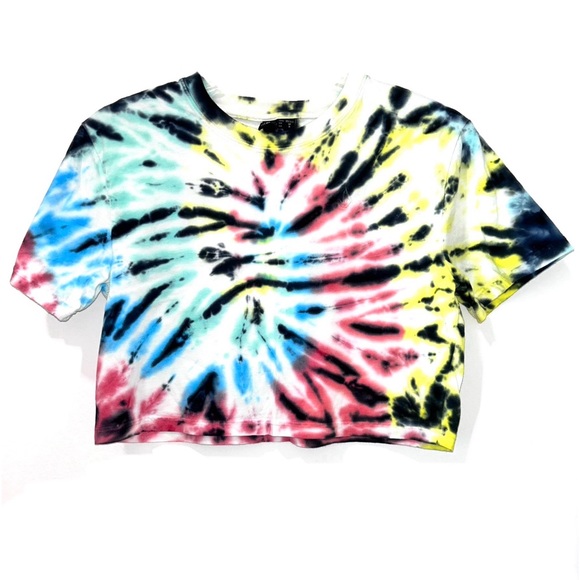 Volcom Tops - Volcom colorful  Tie Dye short sleeve Crop Top